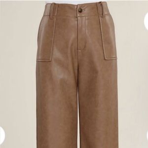 Dolce Cabo Faux Leather Cropped Pants